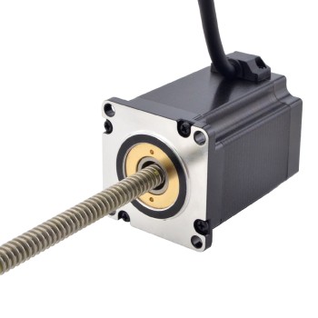 NEMA 23 Non-Captive Acme Linear Stepper Motor 4.0A 75mm Stack Screw Lead 2.54mm(0.1") Lead Length 250mm