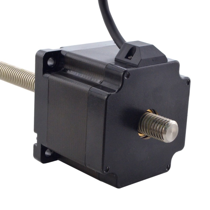 NEMA 34 Non-Captive Acme Linear Stepper Motor 5.5A 76mm Stack Screw Lead 2.54mm(0.1") Lead Length 300mm