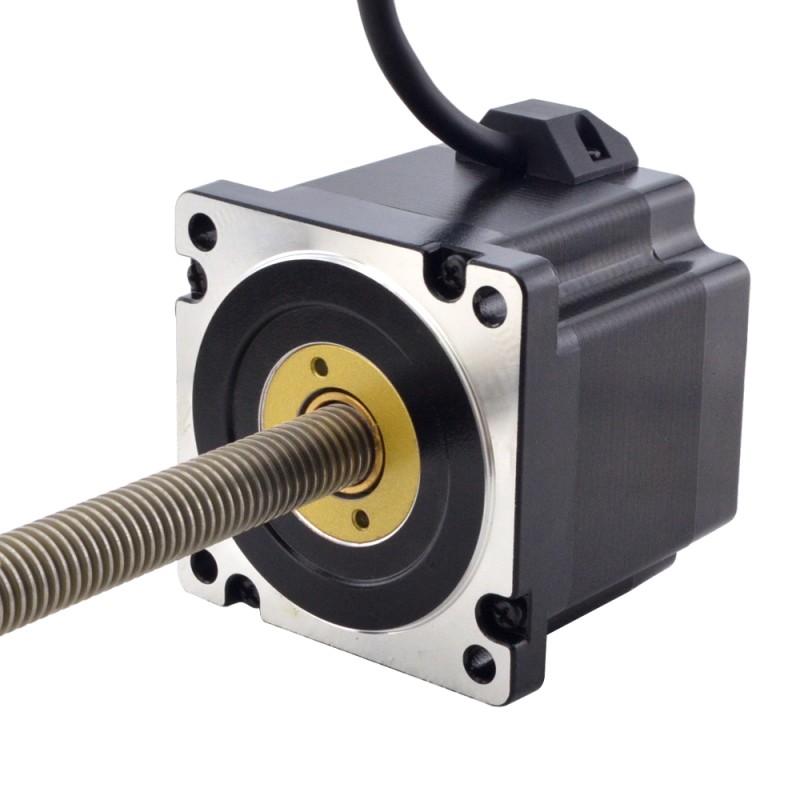 NEMA 34 Non-Captive Acme Linear Stepper Motor 5.5A 76mm Stack Screw Lead 2.54mm(0.1") Lead Length 300mm