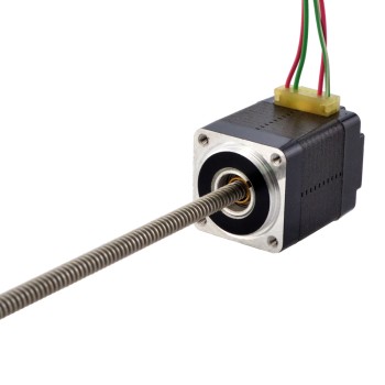 NEMA 8 Non-Captive Acme Linear Stepper Motor 0.5A 28.2mm Stack Screw Lead 2mm(0.07874") Lead Length 150mm