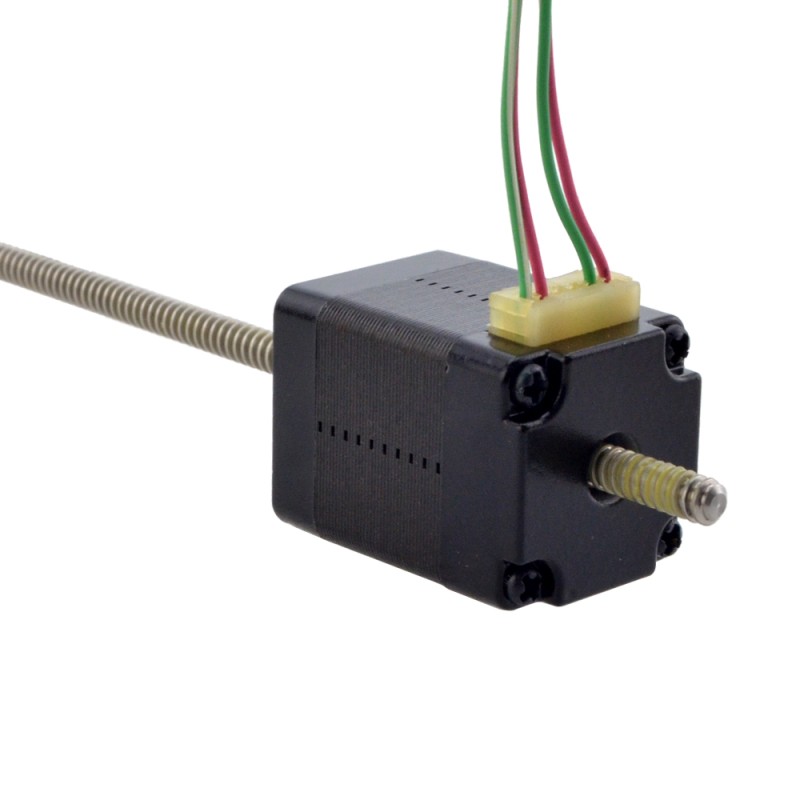 NEMA 8 Non-Captive Acme Linear Stepper Motor 0.5A 28.2mm Stack Screw Lead 1mm(0.03937") Lead Length 150mm