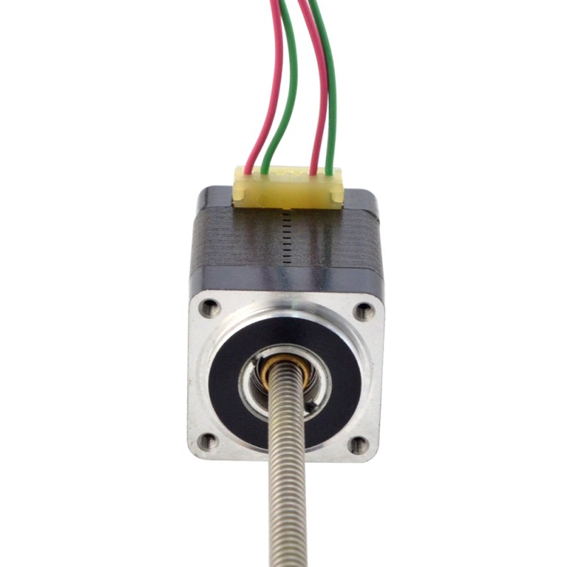 NEMA 8 Non-Captive Acme Linear Stepper Motor 0.5A 28.2mm Stack Screw Lead 1mm(0.03937") Lead Length 150mm