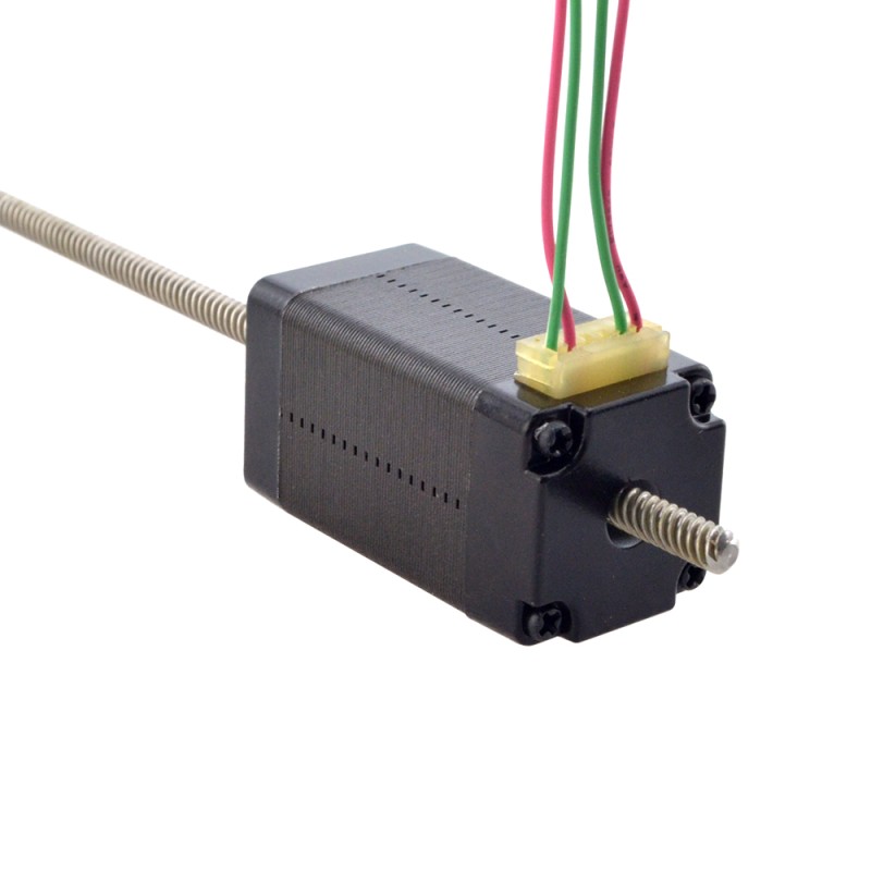 NEMA 8 Non-Captive Acme Linear Stepper Motor 0.5A 38.2mm Stack Screw Lead 4mm(0.1575") Lead Length 150mm