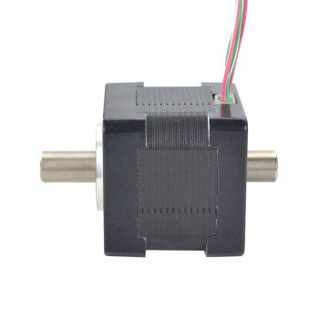 Dual Shaft Nema 14 Hollow Shaft Stepper Motor Bipolar 16Ncm(22.66oz.in) 1.25A 35x35x34.5mm