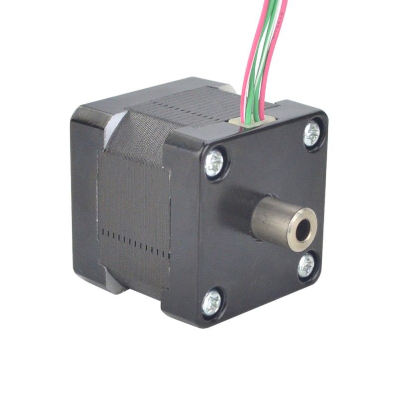 Dual Shaft Nema 14 Hollow Shaft Stepper Motor Bipolar 16Ncm(22.66oz.in) 1.25A 35x35x34.5mm
