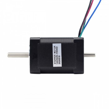 Dual Shaft Nema 14 Bipolar 1.8deg 40Ncm(56.64oz.in) 1.5A 35.2x35.2x52mm 4 Wires