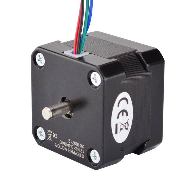 Dual Shaft Nema 17 Bipolar 1.8deg 26Ncm(36.82oz.in) 0.4A 42x42x34mm 4 Wires