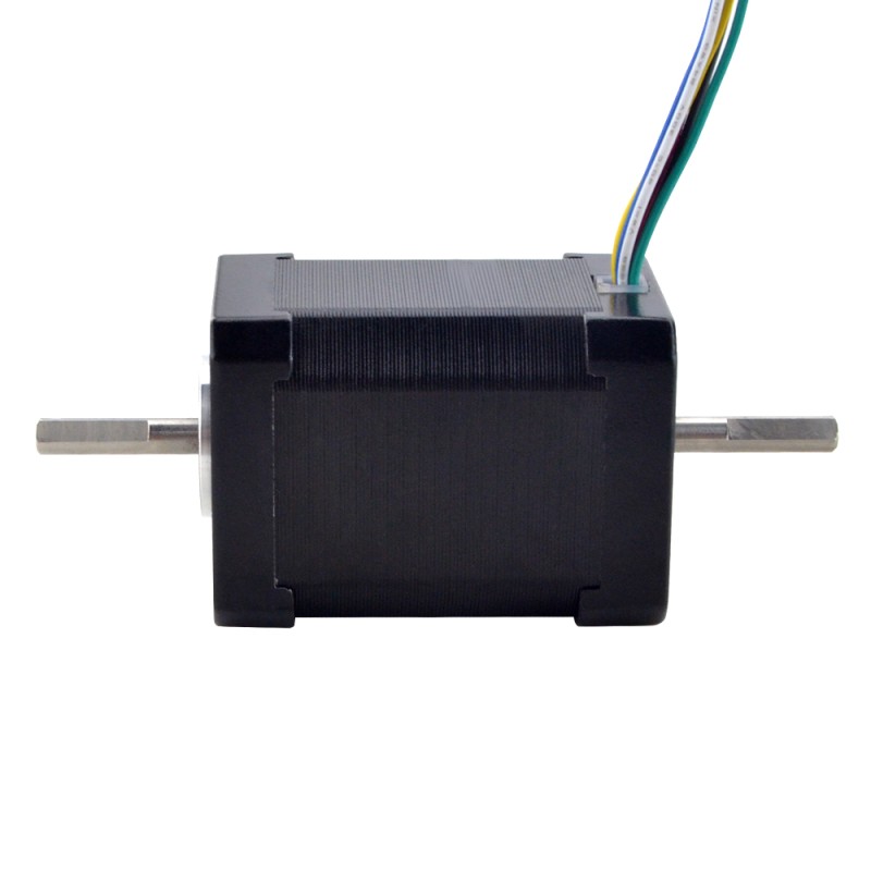 Dual Shaft Nema 17 Bipolar 1.8deg 65Ncm(92oz.in) 1.2A 42x42x60mm 6 Wires