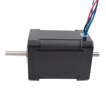 Dual Shaft Nema 17 Bipolar 1.8deg 65Ncm(92oz.in) 2.1A 42x42x60mm 4 Wires