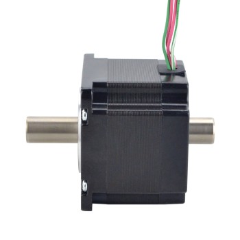 Dual Shaft Nema 23 Hollow Shaft Stepper Motor Bipolar 0.78Nm(110.5oz.in) 2.0A 57x57x45mm
