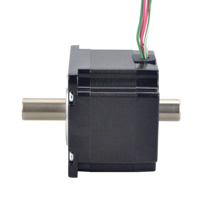 Dual Shaft Nema 23 Hollow Shaft Stepper Motor Bipolar 0.78Nm(110.5oz.in) 2.0A 57x57x45mm