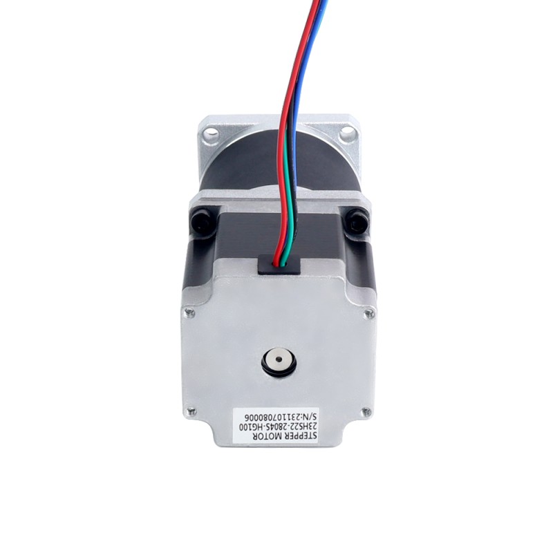 Nema 23 Stepper Motor L=55mm Gear Ratio 100:1 High Precision Planetary Gearbox