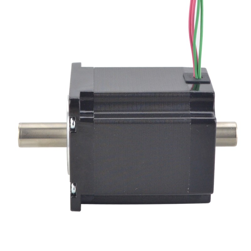 Dual Shaft Nema 23 Hollow Shaft Stepper Motor Bipolar 1.45Nm(205.38oz.in) 2.0A 57x57x65mm