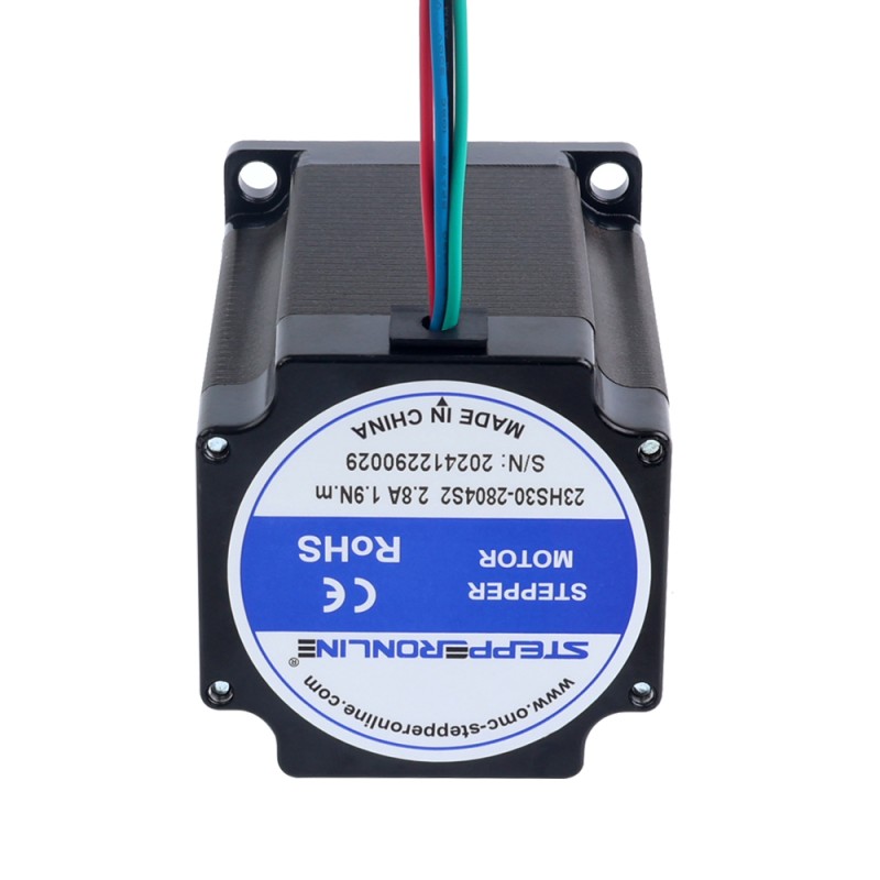 Nema 23 Bipolar 1.9Nm(269.06oz.in)  2.8A 57x57x76.5mm 4 Wires Φ8mm Shaft