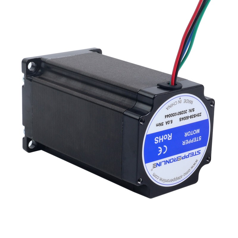 Nema 23 Stepper Motor Bipolar 1.8deg 3.00Nm(424.83oz.in) 5.0A 57x57x100mm 4 Wires