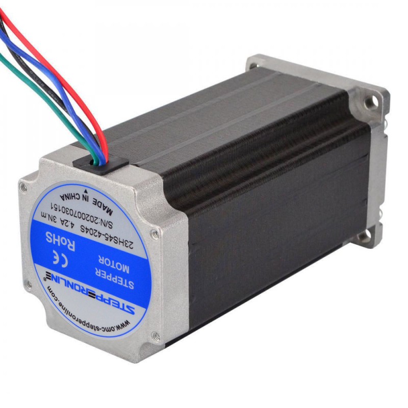 Nema 23 Bipolar 3Nm(425oz.in) 4.2A 57x57x113mm 4 Wires Stepper Motor CNC