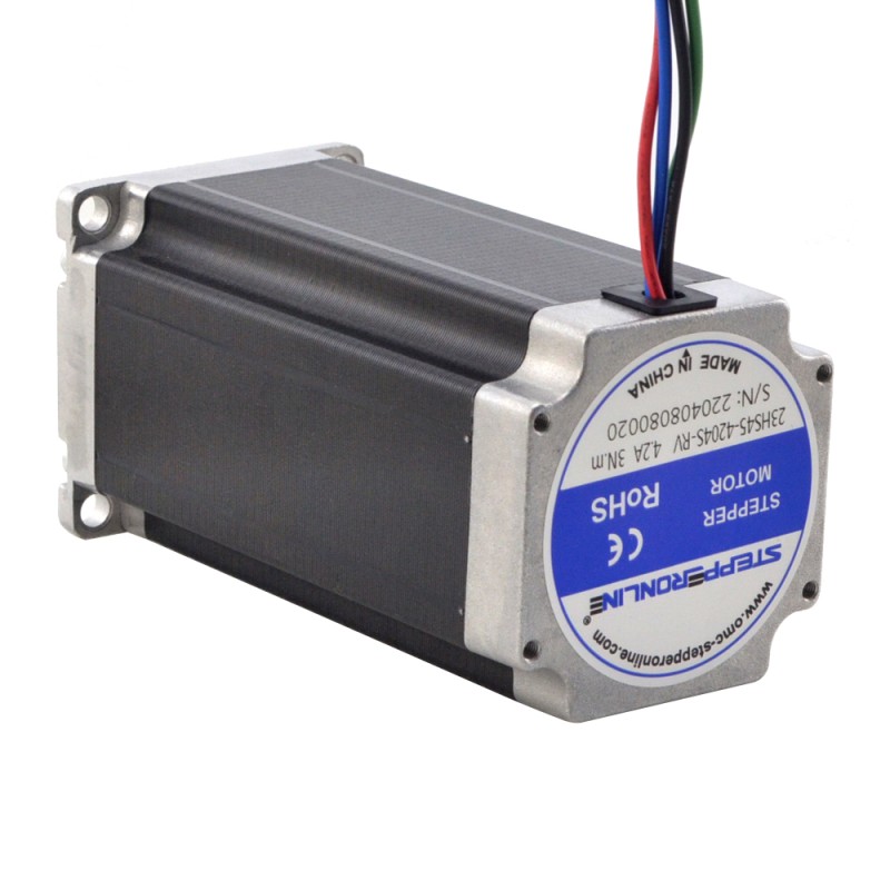 Nema 23 Stepper Motor 3Nm(425oz.in) with 9mm Shaft for NmRV30 Worm Gear Speed Reducer