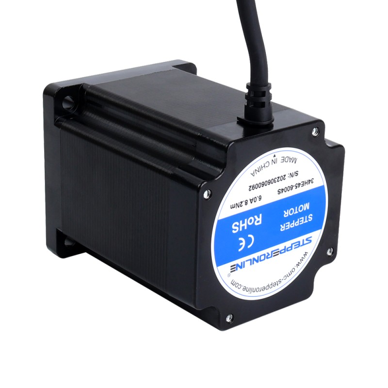 E Series Nema 34 Stepper Motor Bipolar 1.8deg 8.2Nm(1161.22oz.in) 6.0A 86x86x114mm 4 Wires