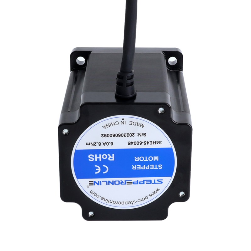E Series Nema 34 Stepper Motor Bipolar 1.8deg 8.2Nm(1161.22oz.in) 6.0A 86x86x114mm 4 Wires