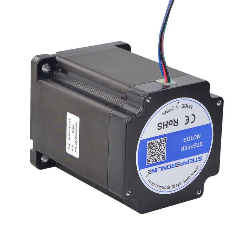 P Series Nema 34 Bipolar 1.8deg 8.2Nm(1161.22oz.in) 6.0A 86x86x112.3mm 4 Wires