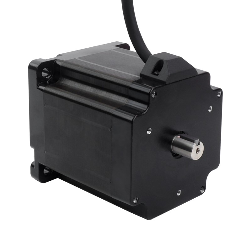 Keyway Dual Shaft Nema 34 Stepper Motor 6.8Nm(962.96oz.in) 86x86x98mm 4 Wires