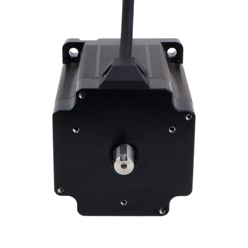 Keyway Dual Shaft Nema 34 Stepper Motor 6.8Nm(962.96oz.in) 86x86x98mm 4 Wires