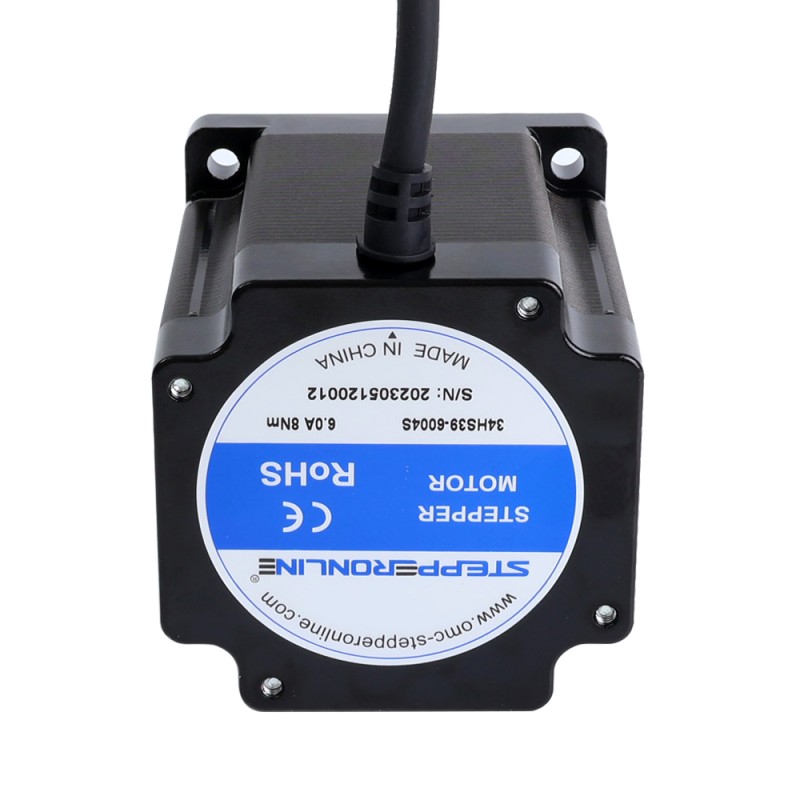 S Series Nema 34 Stepper Motor 8.0Nm(1132.89oz.in) 6.0A 86x86x98mm 4 Wires