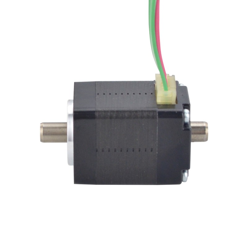 Dual Shaft Nema 8 Hollow Shaft Stepper Motor Bipolar 1.5Ncm(2.12oz.in) 0.49A 20x20x27mm